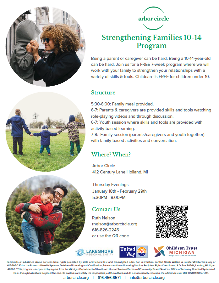 Arbor Circle Families 10-14 Program