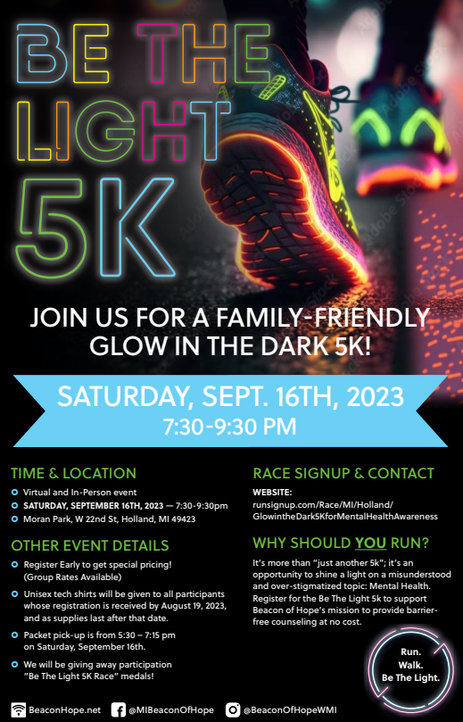 Be the Light 5K contact beaconhope.net