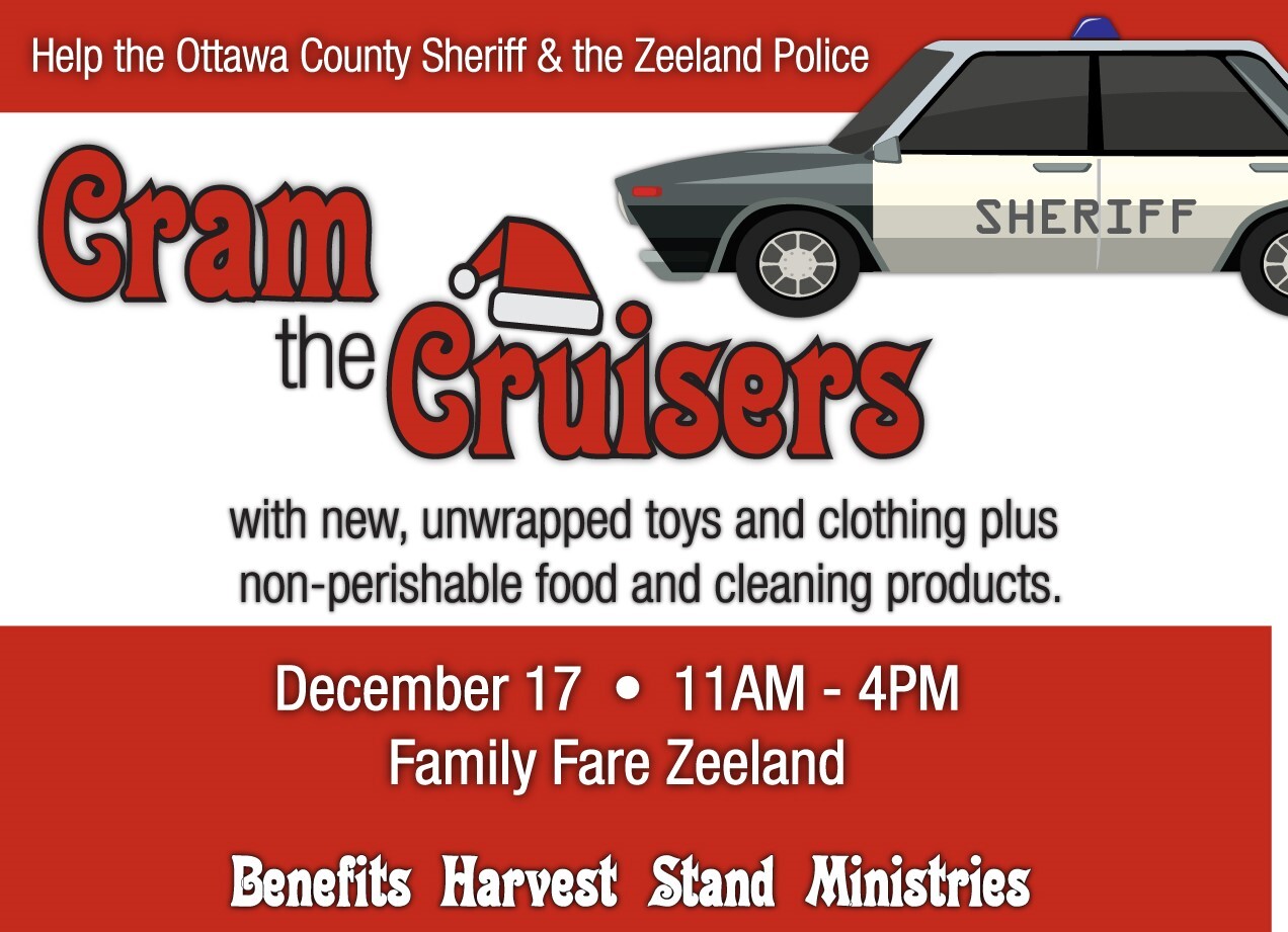 Cram the Cruiser Fundraiser Event December 17 11-4 Family Fare