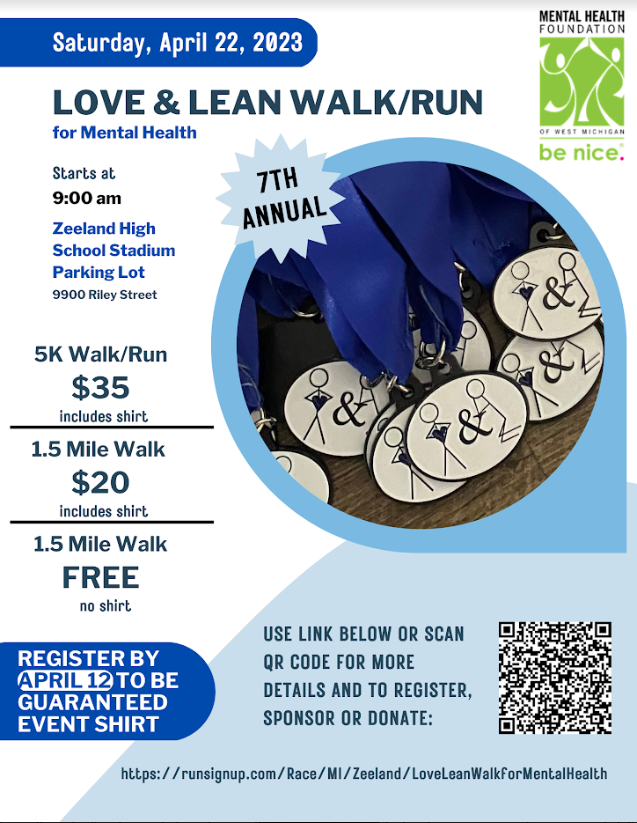 Love and Lean Walk/Run on April 22