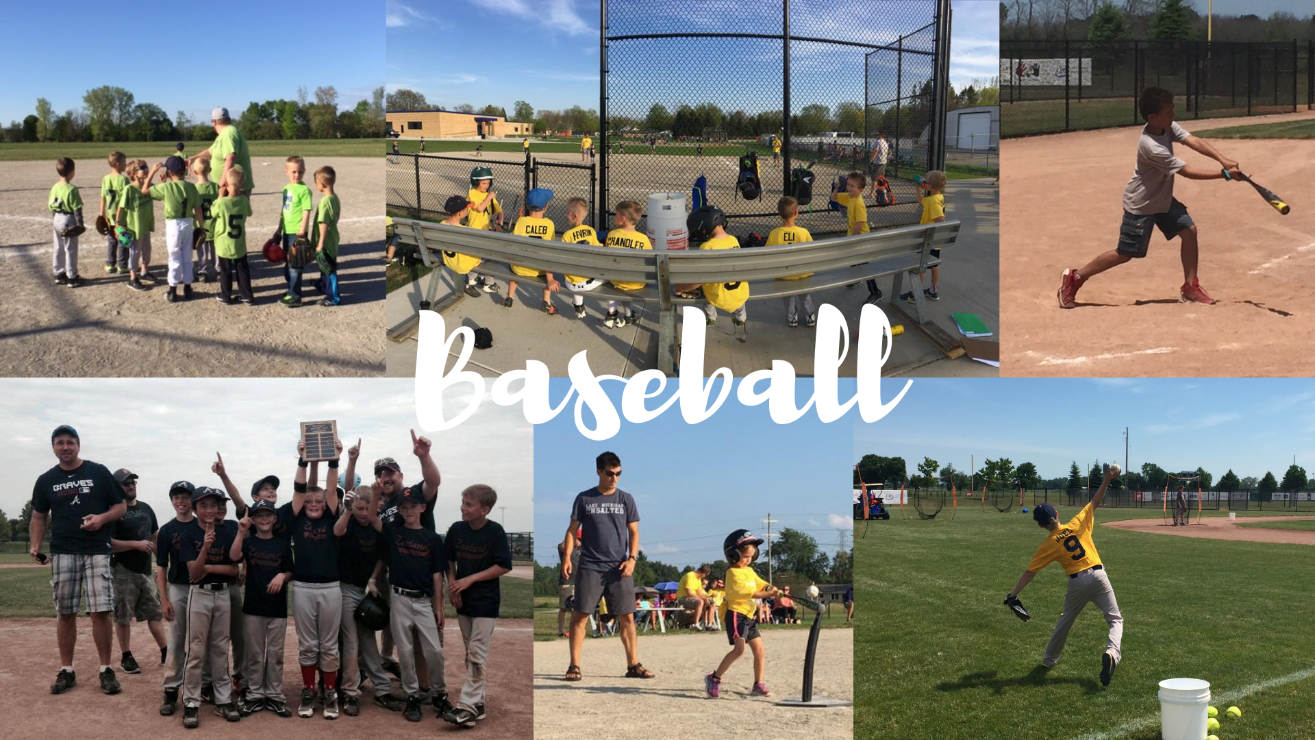 kids playing baseball
